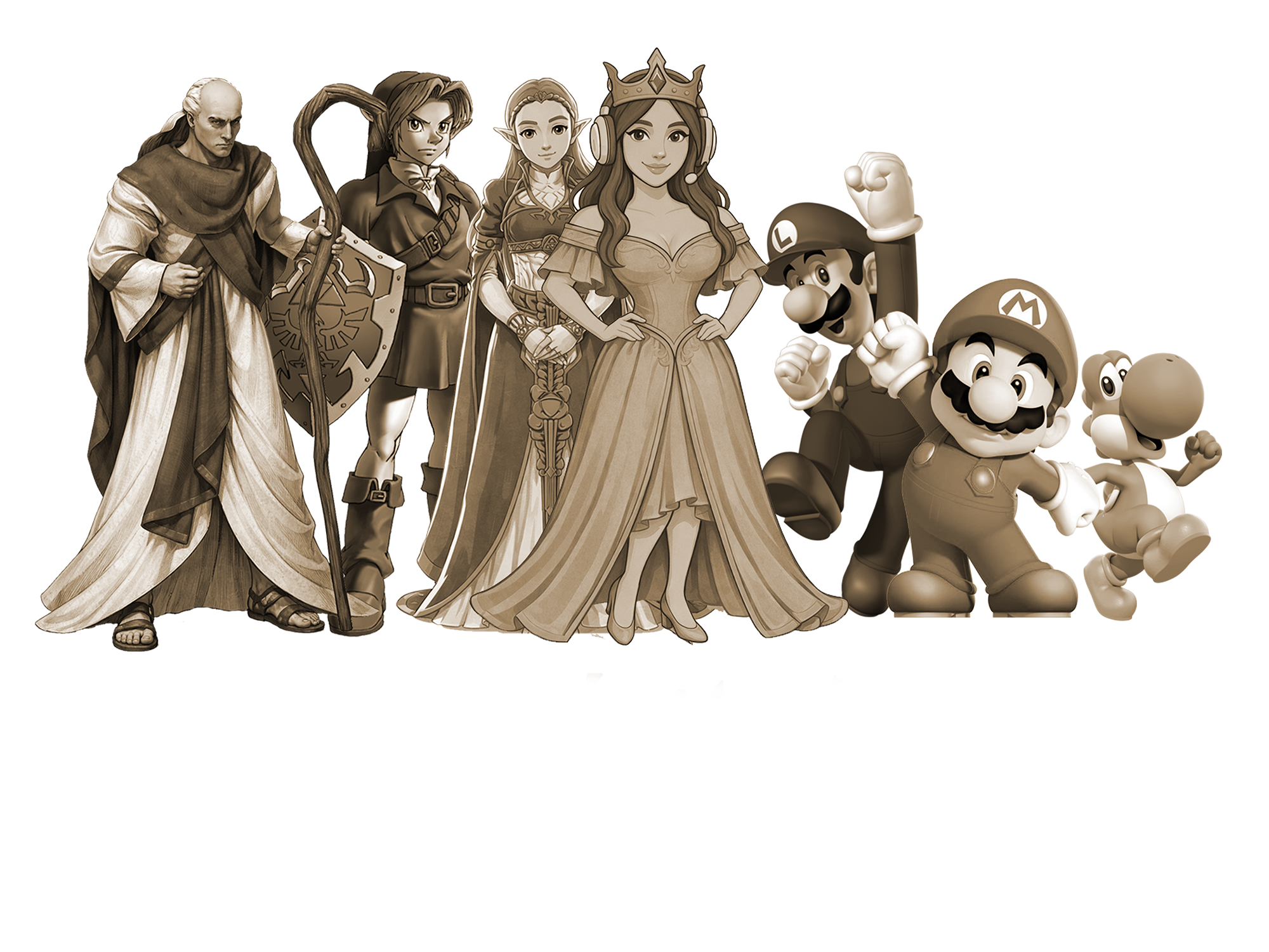 mario zelda conquistadora wololo